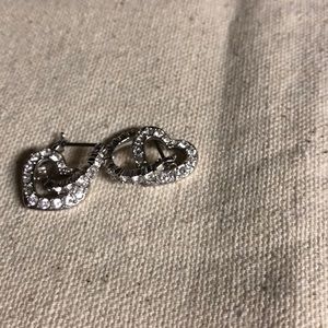 Heart hoop earrings